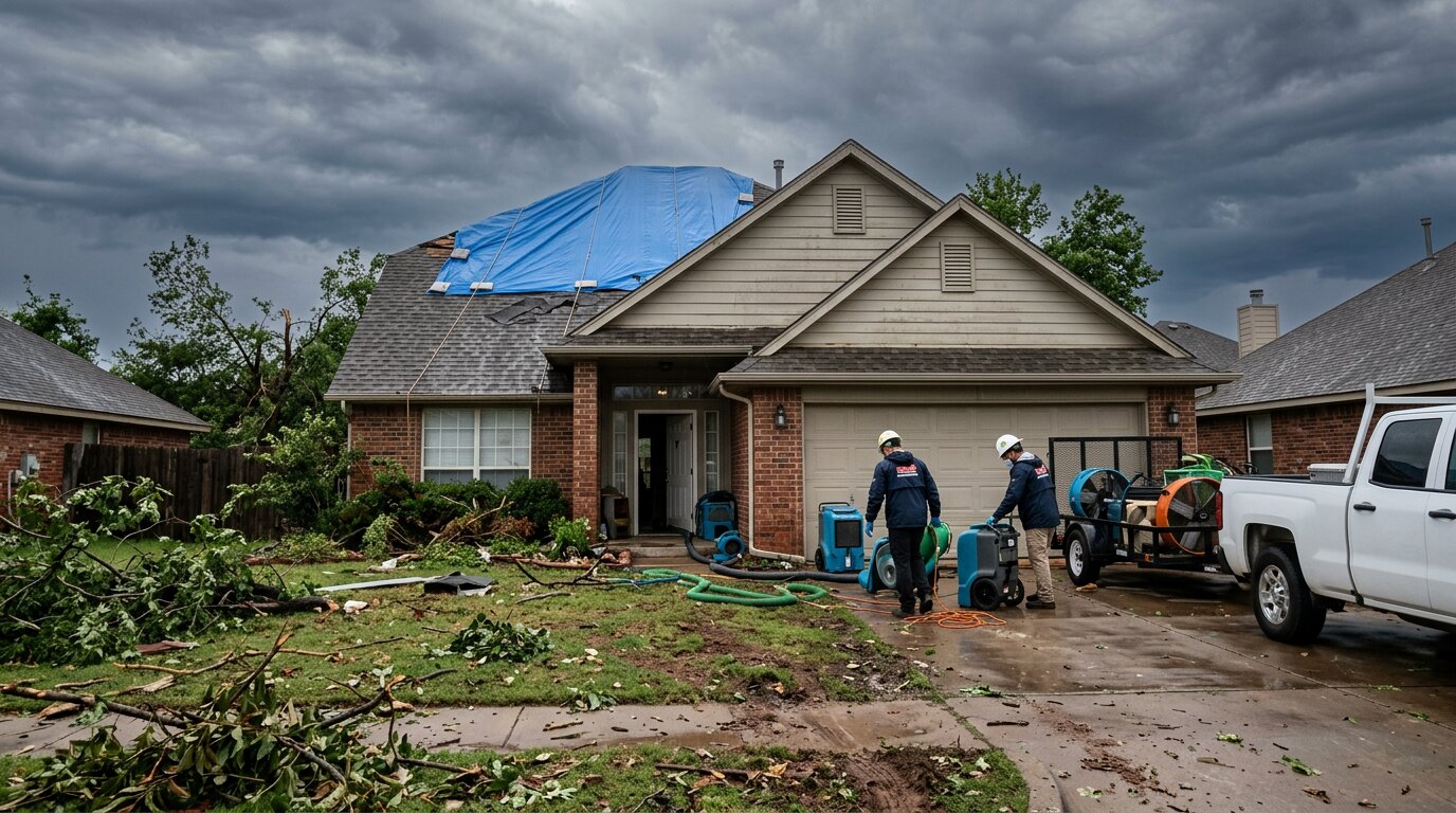 Storm Damage Restoration in Oklahoma City, OK | Trustworthy Restoration
